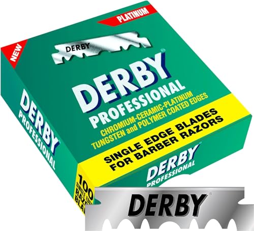 Derby Professional Single Edge Razor Blades – 500 Pack for Straight Razors