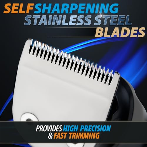 Beard Trimmer, 20 Piece Mens Grooming Kit and Hair Clipper, Electric Razor for Man Suitable for Beard, Face, Nose, Hair Trimmer, Black