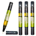 Cuticle Oil Pen for Nails - Nail Strengthener & Growth Oil and Serum for Damaged Nails, Hangnails w/Jojoba cuticle oil?Coconut Lime Verbena Fragrance - Holographic Glitter Pens 4-Pack