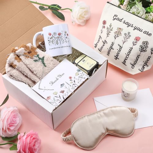 Abbylike 10 Pcs Christian Gifts for Women Faith Sage Floral Inspirational Religious Gifts for Valentines Mom Sister Best Friends Teacher Appreciation