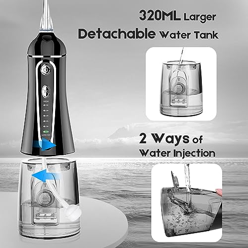 Cordless Water Flosser for Teeth with 7 Settings & Rechargeable Oral Irrigator