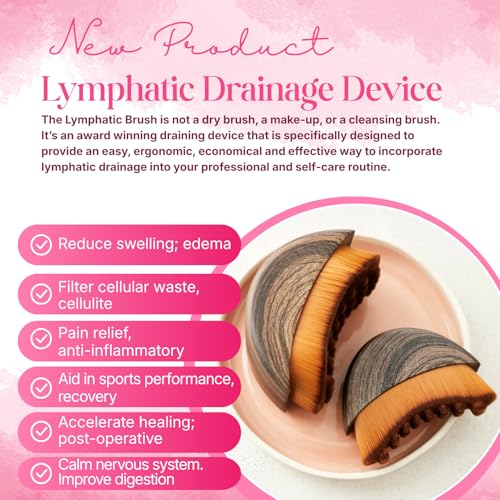 Premium Lymphatic Contour Face Brush ? Anti-Puffiness Sculpting Tool for Detox, Lifting & Facial Massage, Soft Dry Bristles for Lymphatic Drainage & Enhanced Skincare Absorption (2 pcs)