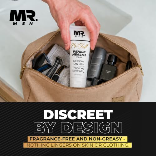 Men's Fragrance-Free Penile Moisturizer Cream 4oz - Soothes & Hydrates Dry Skin