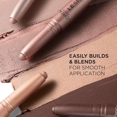 L'Oreal Paris Makeup Le Shadow Stick Eyeshadow, Blendable, Smudge-Resistant, Cream Eyeshadow, Magnetic Bronze, 0.05 Oz