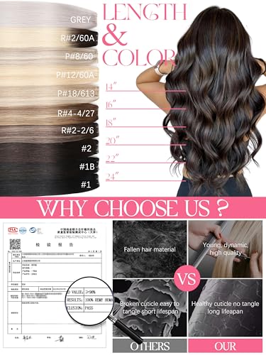 Lacer Human Hair Extensions 18 Inch Jet Black 50g Sew-In Weft - Real Remy Hair