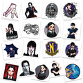 Wednesday New Addams Party Decorations, 34Pcs Temporary Tattoos Party Favors, Removable Tattoo Stickers for Goody Bag Treat Bag Stuff for Wednesday New Addams Birthday Party Supplies