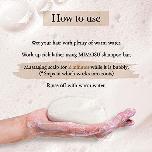 Fermented Rice Water Shampoo Bar 2-Pack - pH Balanced, Zero Waste, Gentle Cleansing