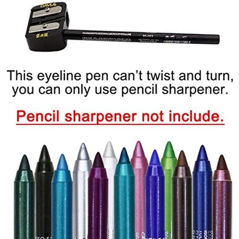 12 Colors EyeLiner Pencil Cosmetic Make Up Waterproof Long Lasting Women Eyeliner Pearlescent & Matte Color Eyebrow Pencil Eyeshadow Pen
