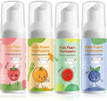 Kids Foam Toothpaste with 4 Fruity Flavors for U-Shape Toothbrushes - Toddler Oral Care
