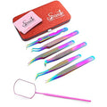 Professional Lash Tweezers + UPGRADED DESIGN Lash Mirror