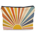 Boho Makeup Bag, Boho Sunshine Cosmetic Bags for Women, Boho Gifts for Women, Retro Small Makeup Cosmetic Bag for Purse