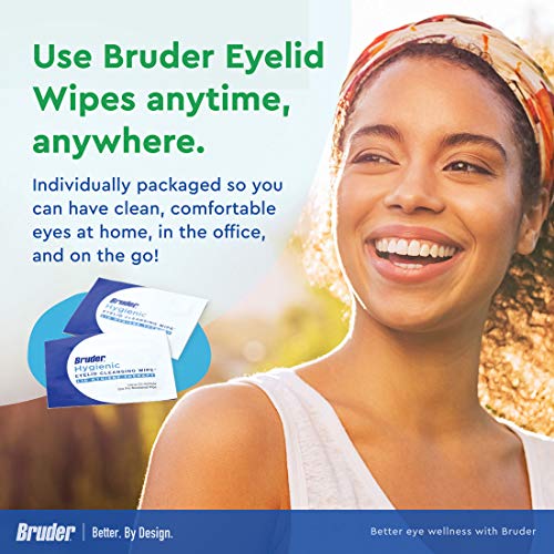 Eyelid Cleansing Wipes Pack of 2 - Rinse-Free Exfoliating & Oil Removal