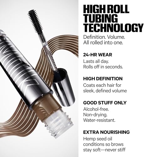 Milk Makeup KUSH High Roll Brow Tint - Medium Brown, 24-Hour Water-Resistant Volumizing Brow Gel