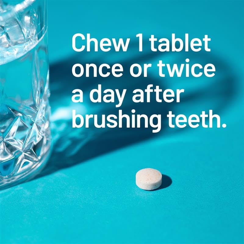 NatureWise Oral Probiotics for Teeth and Gums + Fresh Breath* - Chewable Sugar-Free Mint Tablet - Lactobacillus reuteri Chewable - Oral Health Probiotics For Kids & Adults - 50 Count[50-Day Supply]