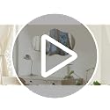 PERFNIQUE Cloud Irregular Wall Mirror 43x24 Inches Frameless Modern Decor