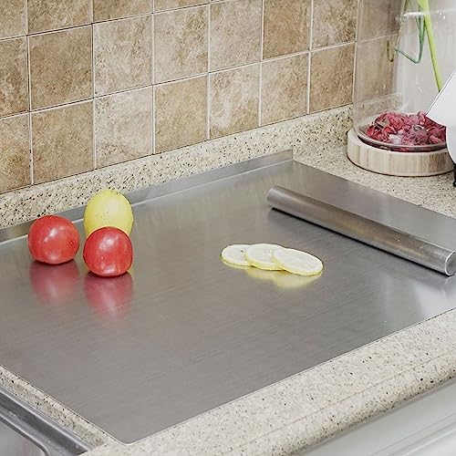 BILLAMB Stainless Steel Cutting Board 35.5 x 22.8 inch – Large Kitchen Chopping Surface