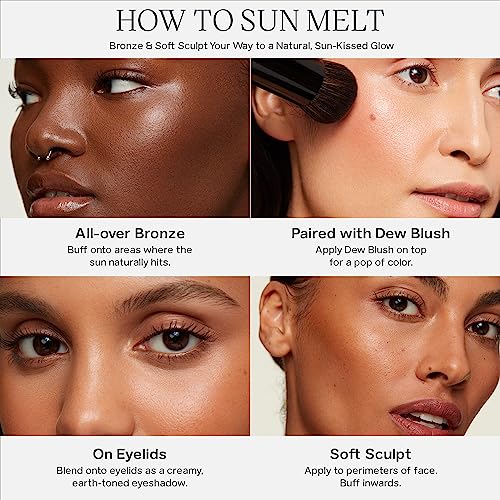 Saie Sun Melt Duo: The Big Brush & Light Bronze Bronzer Set