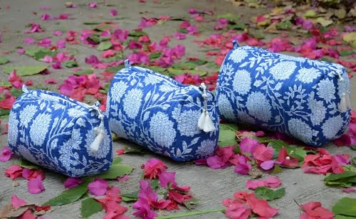 INDACORIFY Pattern-1 Cotton Boho Travel Toiletry Bag Small Medium Large