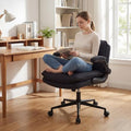 Charcoal Black GIANTEX Criss Cross Office Chair with Flip-Up Arms, Adjustable Height