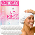 Shampoo Caps No Rinse, Gifts for Bedridden Women, Shower Caps for Women Disposable, No Rinse Shampoo Cap, Best Gifts for Bedridden Elderly (Pack of 12)