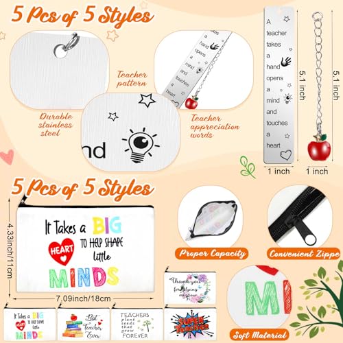 Teacher Appreciation Gift Set with Kraft Paper Bags - Teacher Stationery & Accessories - Variation: Kraft