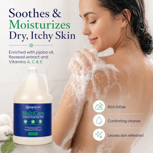 128oz MultiCure Advanced Therapy Body Wash with Tea Tree & Aloe - Ginger Lily Farms