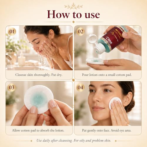 Camphor Lotion for Oily Skin - Balances Sebum & Reduces Blemishes - 4 fl oz (120ml) - Bio Clean Variation