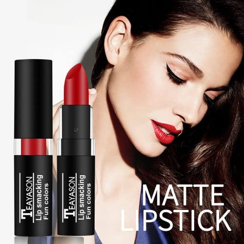 12 Colors Vivid Vampire Matte Lipstick Set - Long Lasting, Waterproof Makeup for Halloween Party, Cosplay, and Camouflage Face Paint