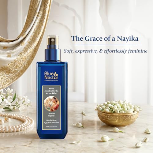 Long-Lasting Jasmine Body Mist with Fig Leaf - Floral Attar Spray, 3.38 Fl Oz - Floral Jasmine / 3.38 Fl Oz
