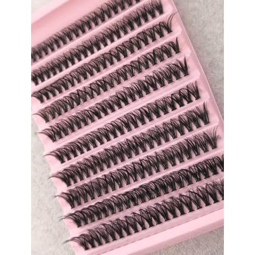 False Eyelashes Kit, 530pcs, Wispy Lashes Pearl Fluffy Natural Look Lash Cluster Thick Soft Curly Lash Extensions