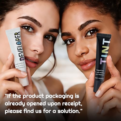 PERMANIA Lash Color Kit, 10 ml Natural Black Lasts up to 4 Weeks for Newbie & Pro Kit Fast Quick Coloring (with eye patches)
