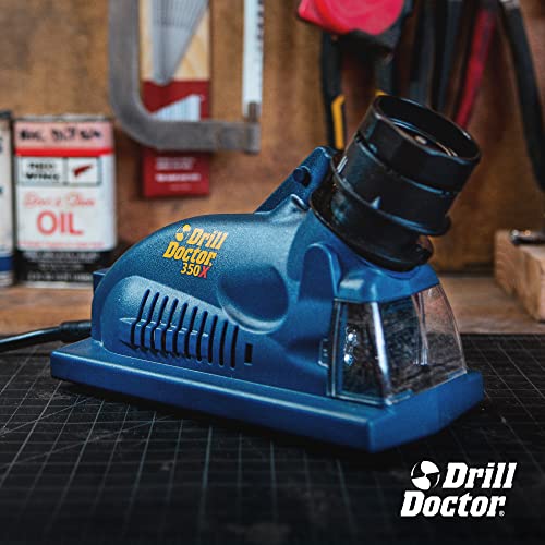 Drill Doctor DD350X Drill Bit Sharpener - Pack of 1, Professional Drill & Light Metal Sharpening