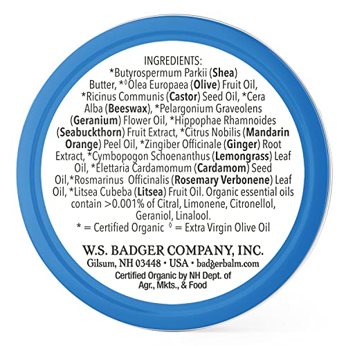 Badger Organic Cuticle Care Balm - Natural Nail Care Cream with Shea Butter, Vitamin-Rich Seabuckthorn Extract Helps Strengthen, Soothe & Restore Dry & Splitting Cuticles ? Light Citrus Scent - .75oz