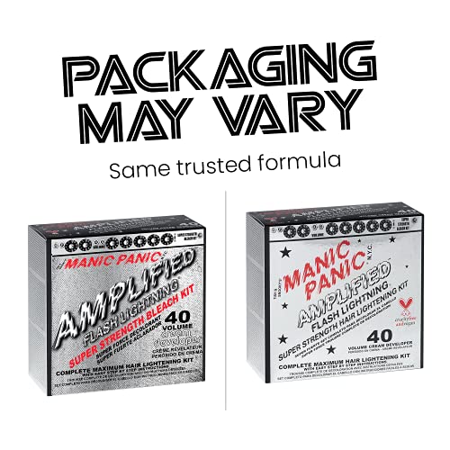 Hair Lightening Kit with 40 Volume Developer - Pack of 2 Bleach Creams & Supplies - Bleach / 2 Count