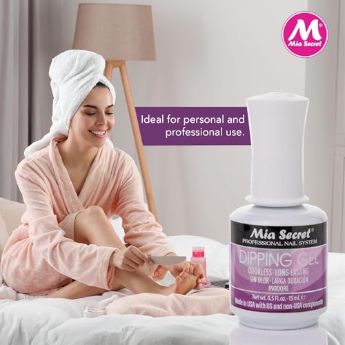 Mia Secret Professional - Dipping Gel UV,LED Odorless- Acrylic Dip system (1/4 oz.)
