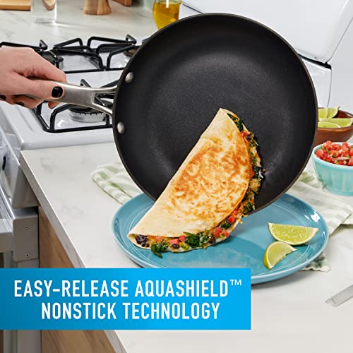 6-Piece Nonstick Cookware Set with AquaShield™ - Hard-Anodized Pots & Pans