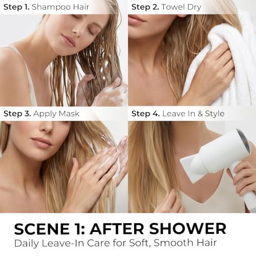 Fresh Scent Peptide Hair Mask for Damaged Hair - 1.7 Fl Oz, Leave-In Treatment - Variation of THIS listing