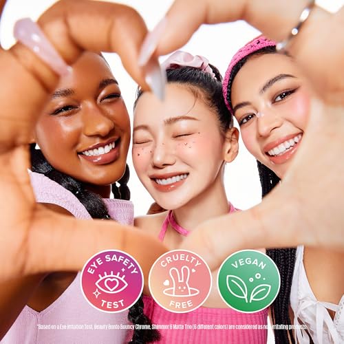 Kaja Beauty Bento Bouncy Eyeshadow Trio Plum Rosy 01 - Vibrant Eye Makeup Set