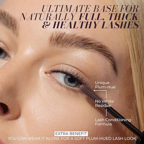 Vegan Plum Lash Primer with Nourishing Plant-Based Ingredients for Fuller, Stronger Lashes