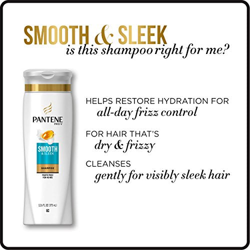 Pantene Argan Oil Shampoo 25.4 OZ and Conditioner 24 OZ for Dry Hair, Smooth and Sleek, Bundle Pack (Packaging May Vary)