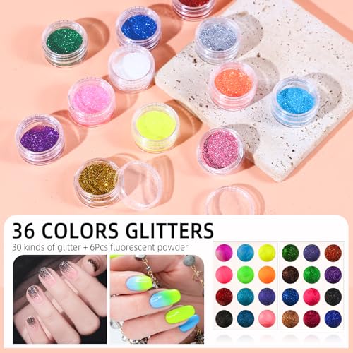 Acrylic Nail Kit With Drill And U V Light Full Nail Kit Set Professional Nail Starter Kit For Beginners Acrylic With Everything