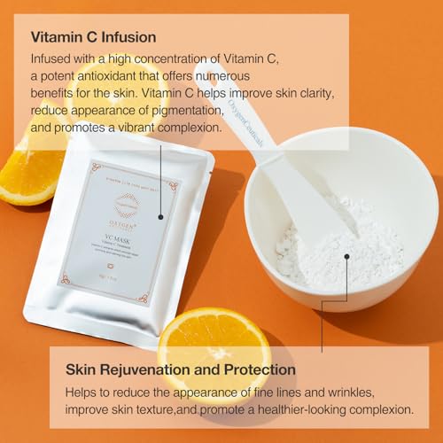 OxygenCeuticals VC Mask ? Premium Vitamin C Peel-Off Algae Mask for Purifying Treatment (30g x 5 packs)