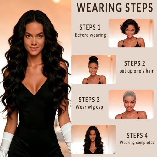 Adjustable HD Lace Wig Cap with Secure Headband - D-Caramel / Type C
