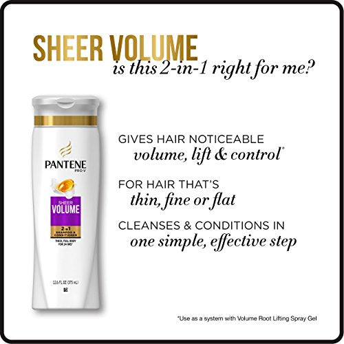 Pantene Sheer Volume 2-in-1 Shampoo & Conditioner, 20.1 fl oz - Hair Care