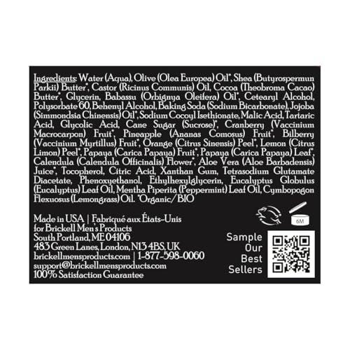 Brickell Men's Smooth Brushless Shave Butter for Men, Natural and Organic Smooth Shaving Butter to Fight Nicks, Cuts and Razor Burn, 2 Ounce, Scented