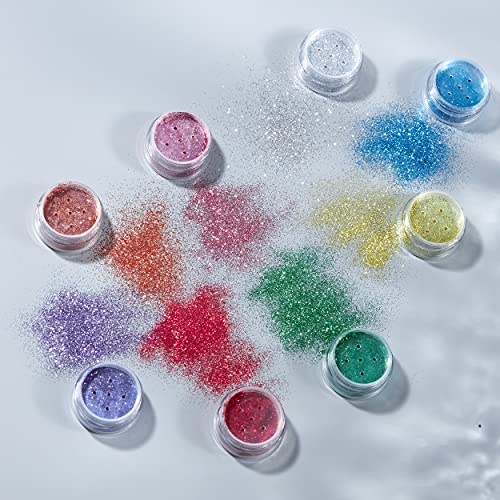 Moon Glitter Fine Glitter Shakers 100% Cosmetic Glitter for Face, Body, Nails, Hair and Lips - 0.17oz - Green