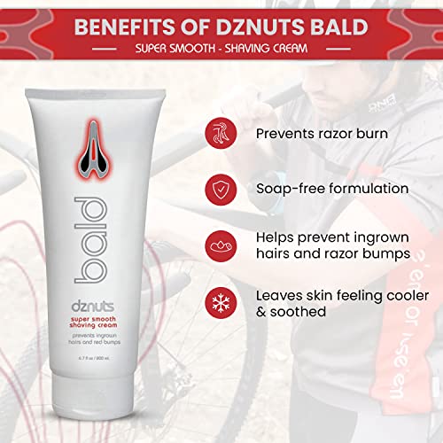 dznuts - Men¡¯s Pro Chamois Cream, Women¡¯s Bliss Chamois Cream, and Bald Super Smooth Shaving Cream - For Saddle Sores, Razor Burns, Ingrown Hairs, and Cuts