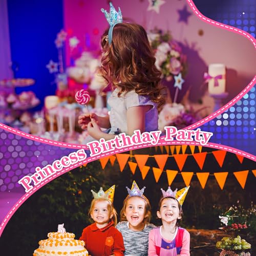Kids LED Light Up Crown Headbands - Sequin Tiaras for Parties, Variation 24