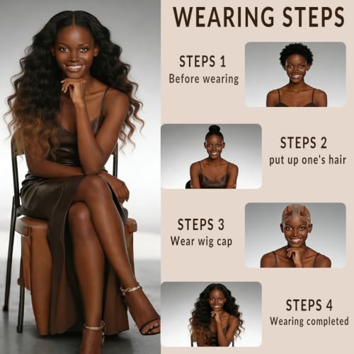 Adjustable Velvet Wig Grip Cap for Secure Fit & Non-Slip Hold - Caramel/Type B