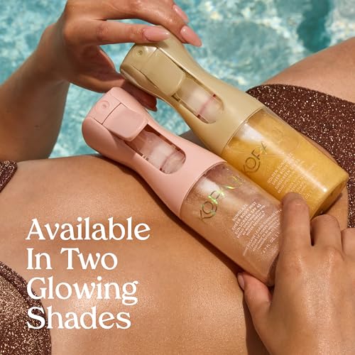 Kopari Golden SunGlaze SPF 50 Body Mist with Shimmering Oil - Hydrating & Brightening, Lightweight, Fast-Absorbing, Gold Variant